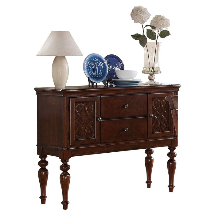 Creswell Server in Dark Cherry 5056-40 - Home Furniture And More (Brentwood, MD)