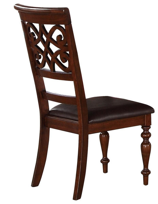 Creswell Side Chair in Dark Cherry (Set of 2) - Home Furniture And More (Brentwood, MD)