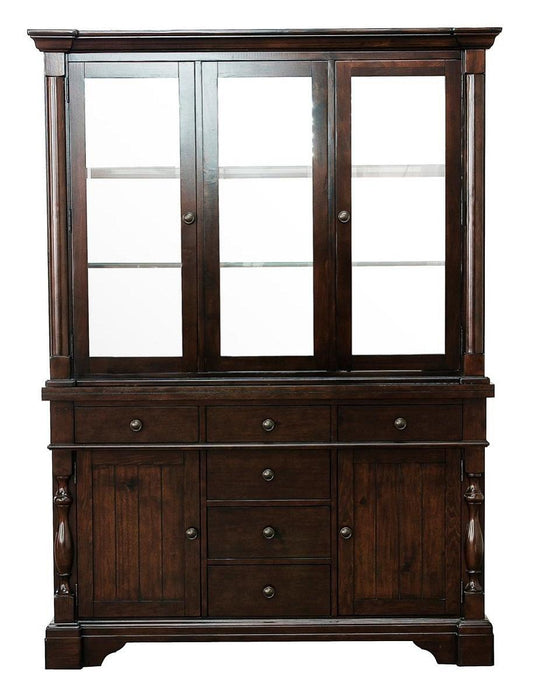 Yates Buffet and Hutch in Dark Oak 5167-50* - Home Furniture And More (Brentwood, MD)