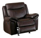 Mahala Glider Recliner Chair in Brown 8200BRW-1 - Home Furniture And More (Brentwood, MD)