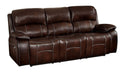 Mahala Double Reclining Sofa in Brown 8200BRW-3 - Home Furniture And More (Brentwood, MD)