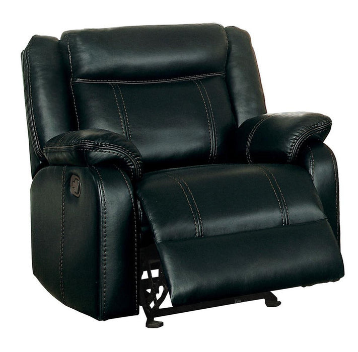 Jude Glider Recliner Chair in Black 8201BLK-1 - Home Furniture And More (Brentwood, MD)