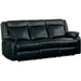 Jude Double Glider Recliner Sofa in Black 8201BLK-3 - Home Furniture And More (Brentwood, MD)