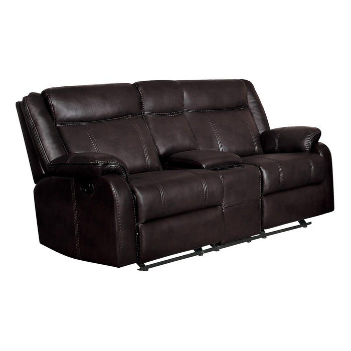 Jude Double Glider Recliner Loveseat in Brown 8201BRW-2 - Home Furniture And More (Brentwood, MD)