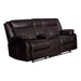 Jude Double Glider Recliner Loveseat in Brown 8201BRW-2 - Home Furniture And More (Brentwood, MD)