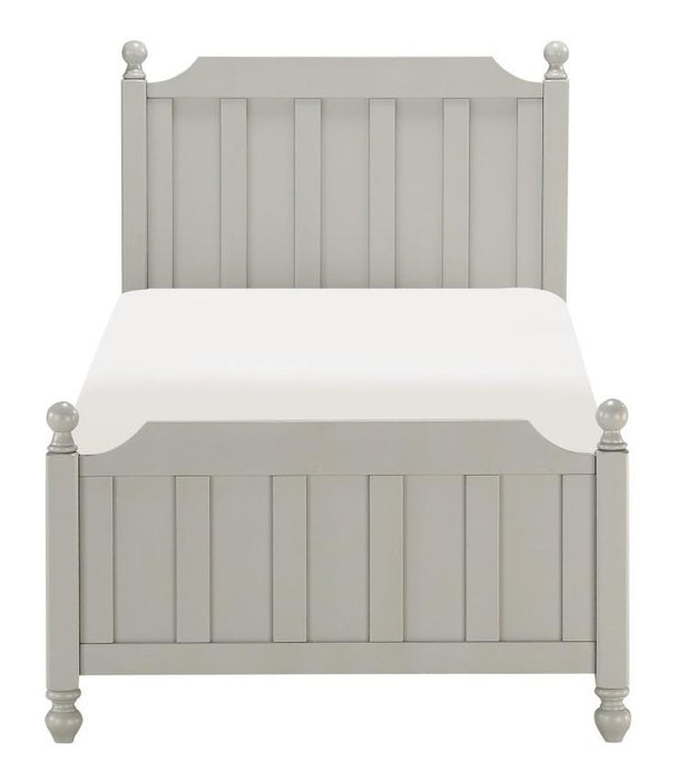 Wellsummer Twin Panel Bed in Gray 1803GYT-1* - Home Furniture And More (Brentwood, MD)