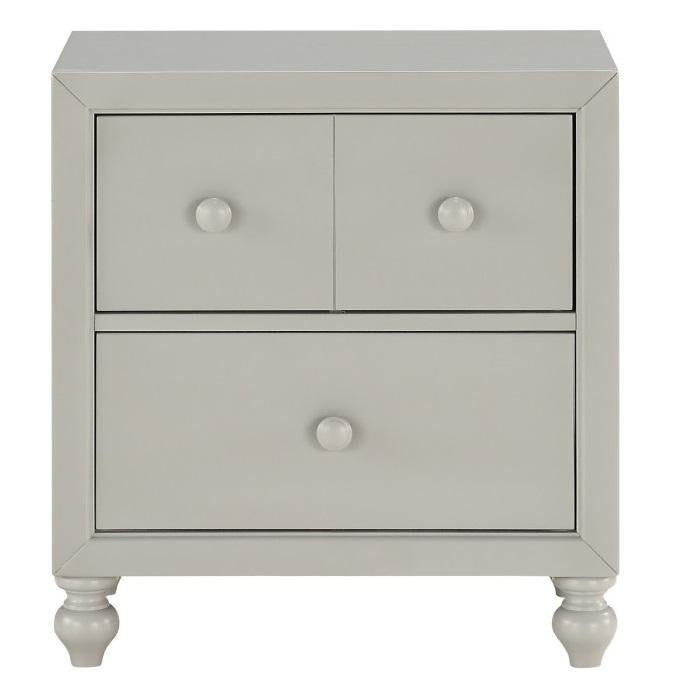 Wellsummer 2 Drawer Nightstand in Gray 1803GY-4 - Home Furniture And More (Brentwood, MD)