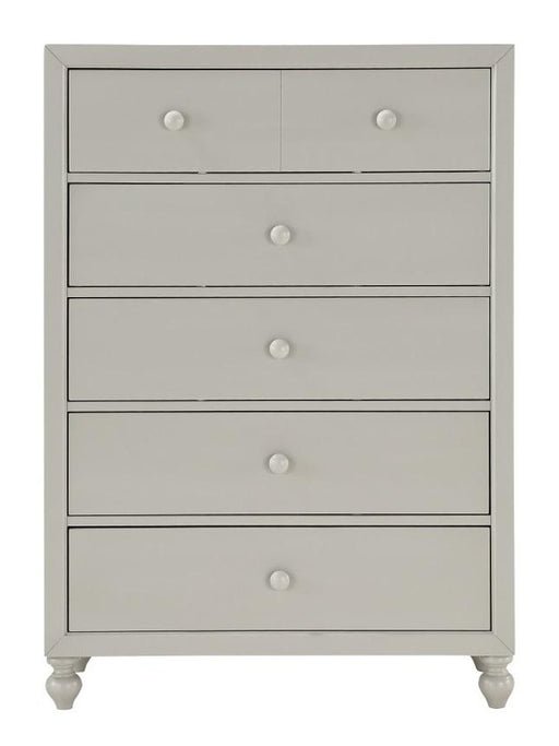 Wellsummer 5 Drawer Chest in Gray 1803GY-9 - Home Furniture And More (Brentwood, MD)