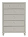 Wellsummer 5 Drawer Chest in Gray 1803GY-9 - Home Furniture And More (Brentwood, MD)