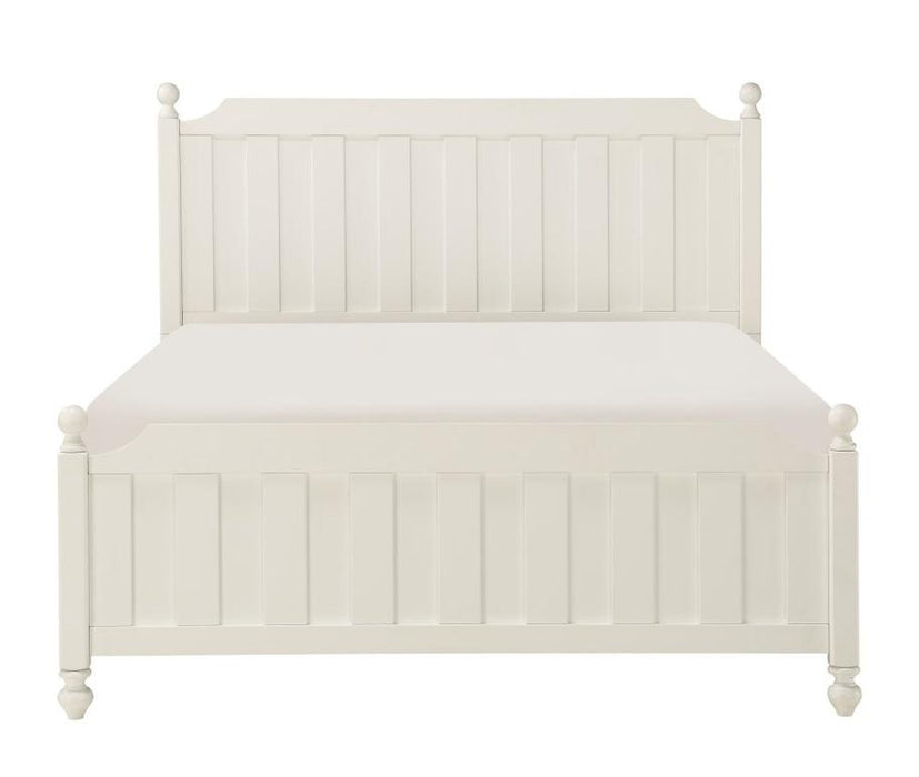 Wellsummer Full Panel Bed in White 1803WF-1* - Home Furniture And More (Brentwood, MD)