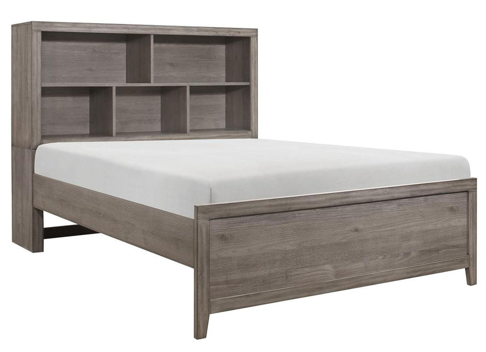 Woodrow Queen Platform Bed in Gray 2042NB-1*