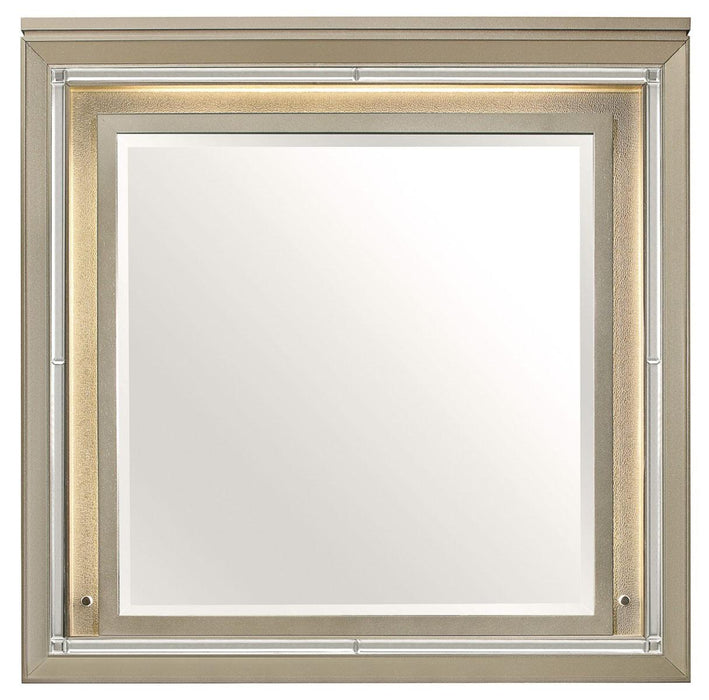 Youth Loudon Mirror in Champagne Metallic B1515-6 - Home Furniture And More (Brentwood, MD)