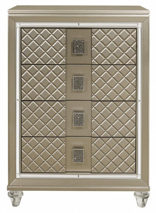 Youth Loudon 4 Drawer Chest in Champagne Metallic B1515-9 - Home Furniture And More (Brentwood, MD)