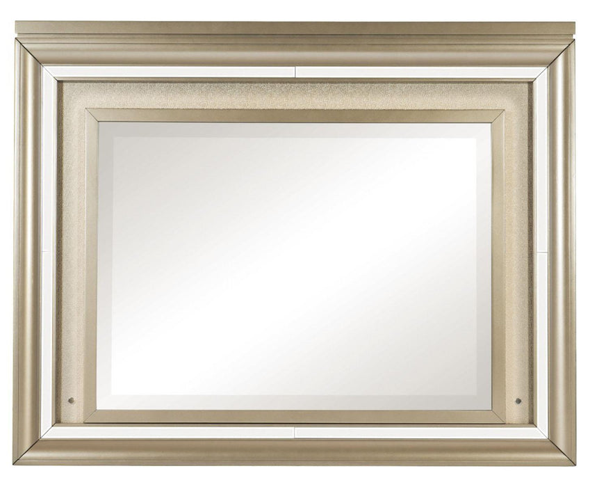 Loudon Mirror with LED Lighting in Champagne Metallic 1515-6 - Home Furniture And More (Brentwood, MD)