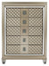 Loudon 5 Drawer Chest in Champagne Metallic 1515-9 - Home Furniture And More (Brentwood, MD)