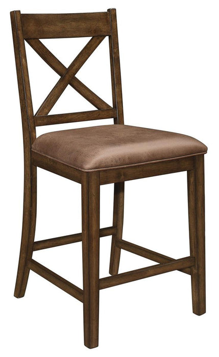 Levittown Counter Height Chair in Brown (Set of 2) 5757-24 - Home Furniture And More (Brentwood, MD)