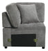 Logansport Corner Seat with 1 Pillow in Gray 9401GRY-CR - Home Furniture And More (Brentwood, MD)
