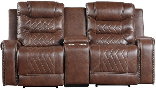 Putnam Power Double Reclining Loveseat in Brown 9405BR-2PW - Home Furniture And More (Brentwood, MD)