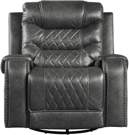 Putnam Swivel Glider Reclining Chair in Gray 9405GY-1 - Home Furniture And More (Brentwood, MD)