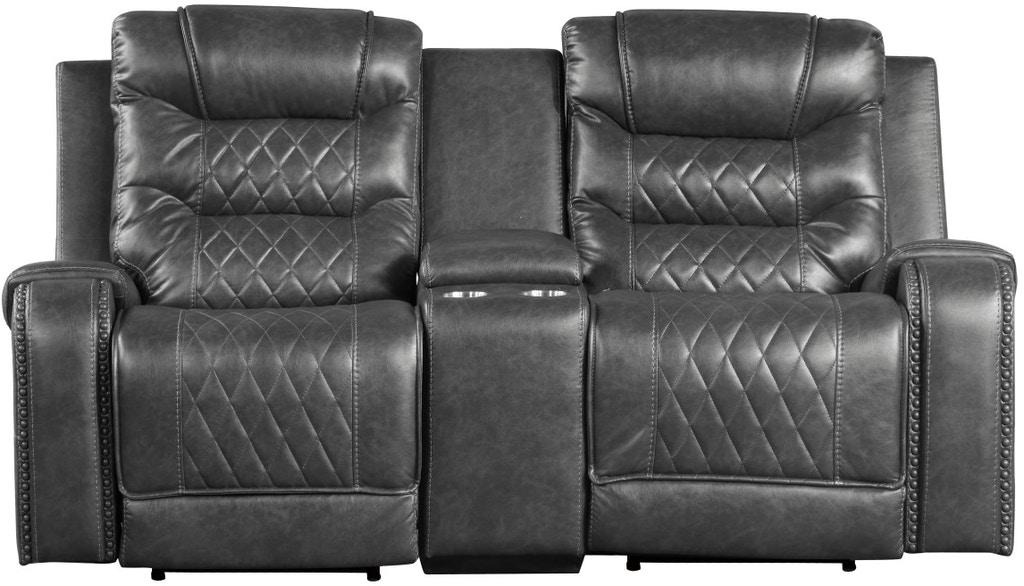 Putnam Double Glider Reclining Loveseat in Gray 9405GY-2 - Home Furniture And More (Brentwood, MD)