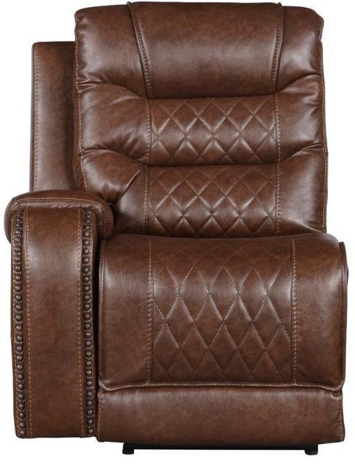 Putnam Power Left Side Reclining Chair with USB Port in Brown 9405BR-LRPW - Home Furniture And More (Brentwood, MD)