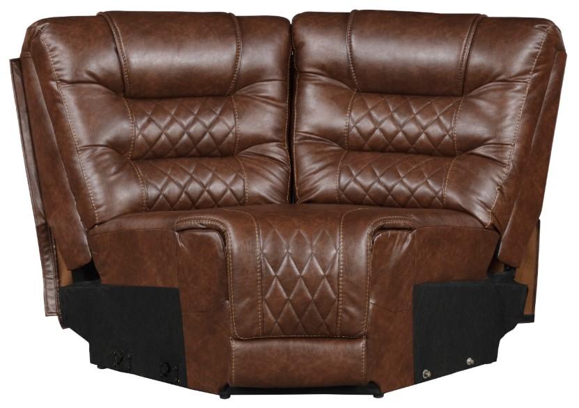 Putnam Corner Seat in Brown 9405BR-CR - Home Furniture And More (Brentwood, MD)