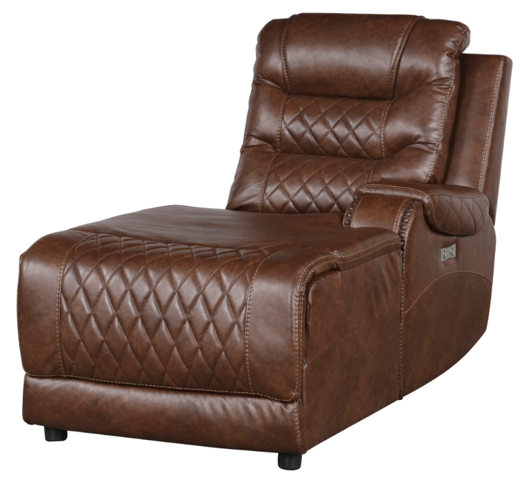 Putnam Power Right Side Reclining Chaise with USB Port in Brown 9405BR-RCPW - Home Furniture And More (Brentwood, MD)