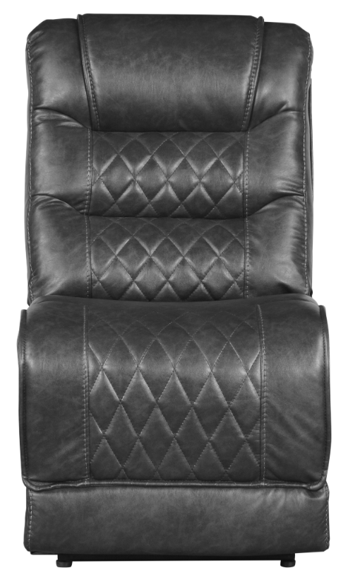 Putnam Power Armless Reclining Chair in Gray 9405GY-ARPW - Home Furniture And More (Brentwood, MD)
