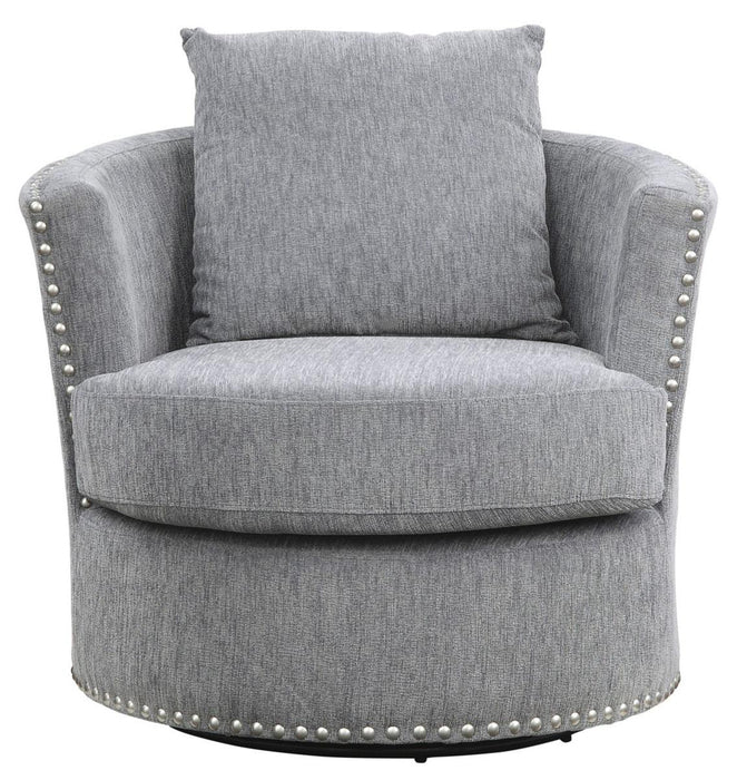 Morelia Swivel Chair in Dark Gray 9468DG-1 - Home Furniture And More (Brentwood, MD)