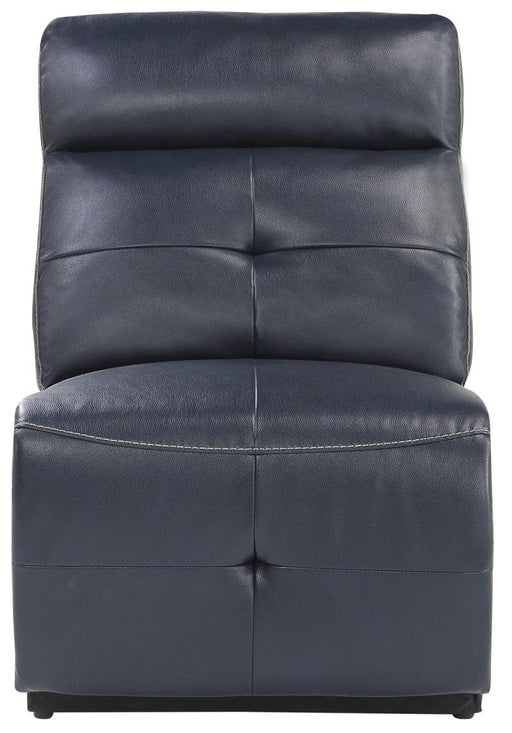 Avenue Armless Reclining Chair in Navy 9469NVB-AR - Home Furniture And More (Brentwood, MD)
