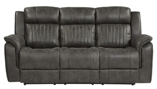 Centeroak Double Reclining Sofa in Gray 9479BRG-3 - Home Furniture And More (Brentwood, MD)