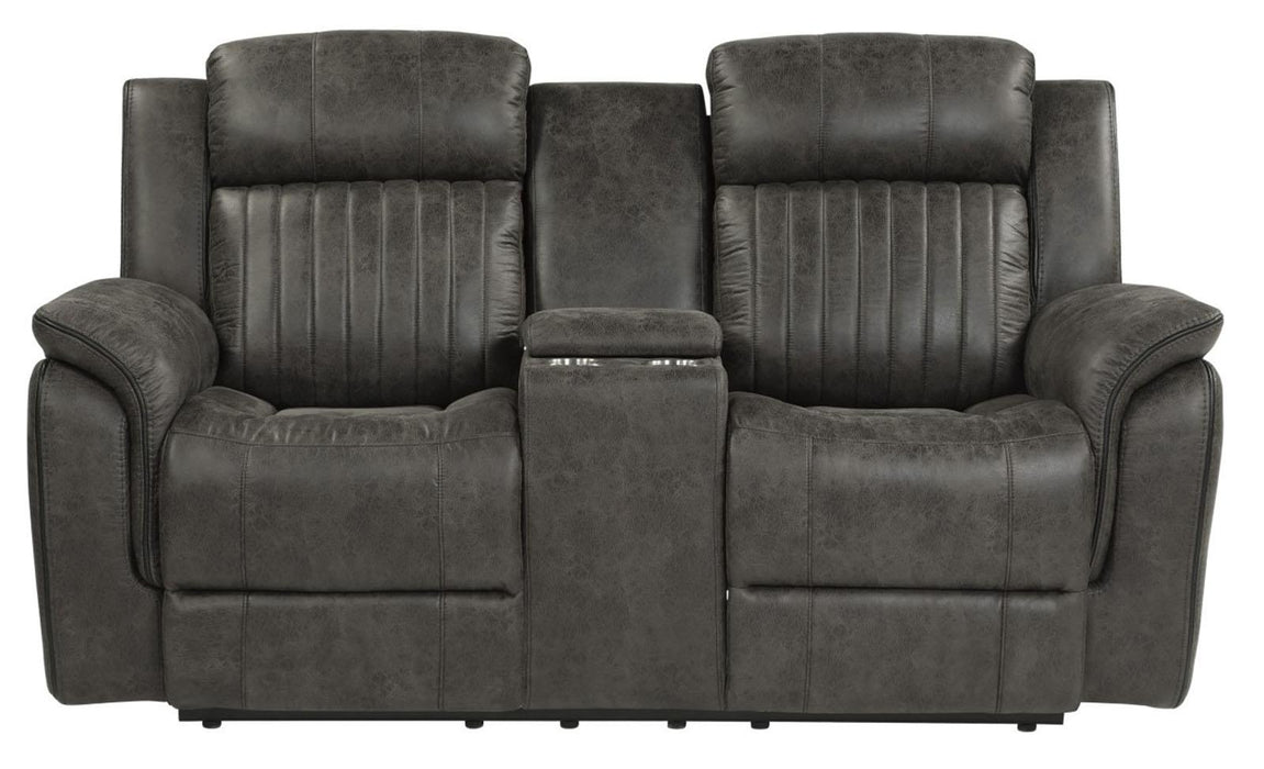 Centeroak Double Reclining Loveseat in Gray 9479BRG-2 - Home Furniture And More (Brentwood, MD)