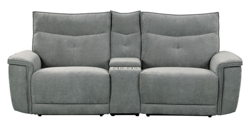 Tesoro Power Double Reclining Loveseat in Dark Gray 9509DG-2CNPWH* - Home Furniture And More (Brentwood, MD)