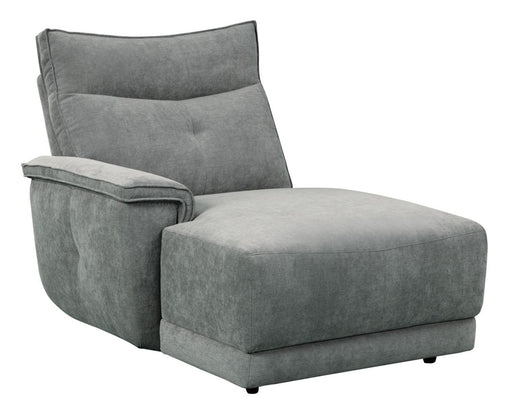 Tesoro Left Side Chaise in Dark Gray 9509DG-5L - Home Furniture And More (Brentwood, MD)