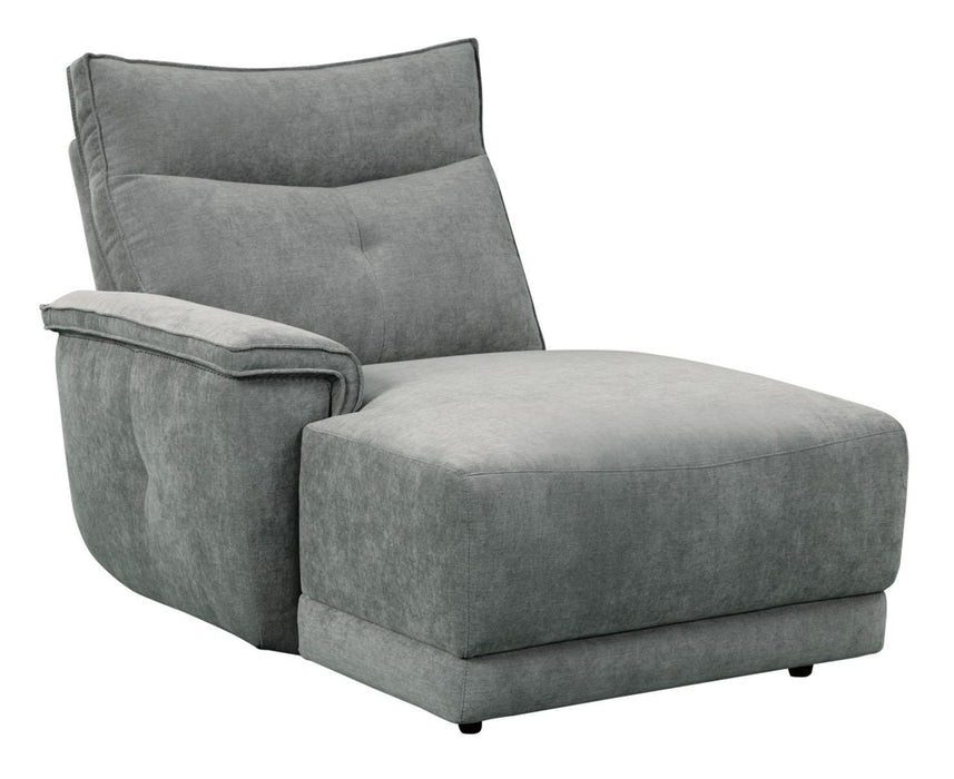 Tesoro Left Side Chaise in Dark Gray 9509DG-5L - Home Furniture And More (Brentwood, MD)