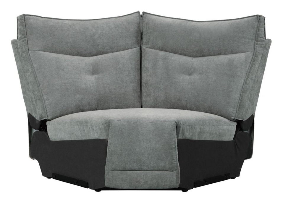 Tesoro Corner Seat in Dark Gray 9509DG-CR - Home Furniture And More (Brentwood, MD)