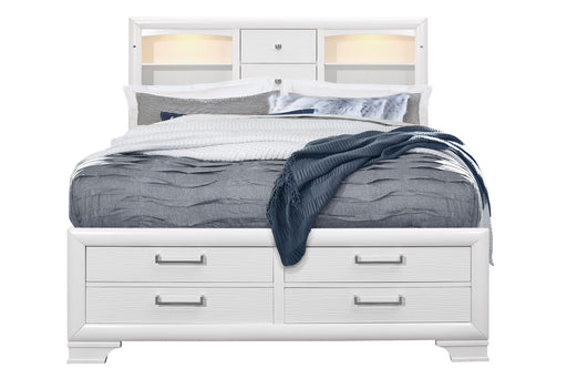 Jordyn White Bed - Home Furniture And More (Brentwood, MD)