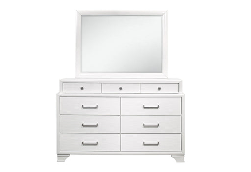 Jordyn White Mirror - Home Furniture And More (Brentwood, MD)