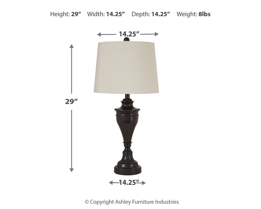 Darlita Table Lamp (Set of 2) - Home Furniture And More (Brentwood, MD)