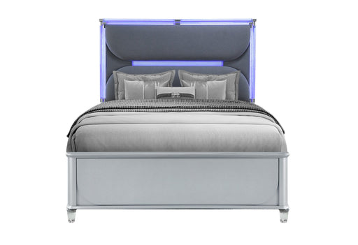 Lando Silver Bed - Home Furniture And More (Brentwood, MD)