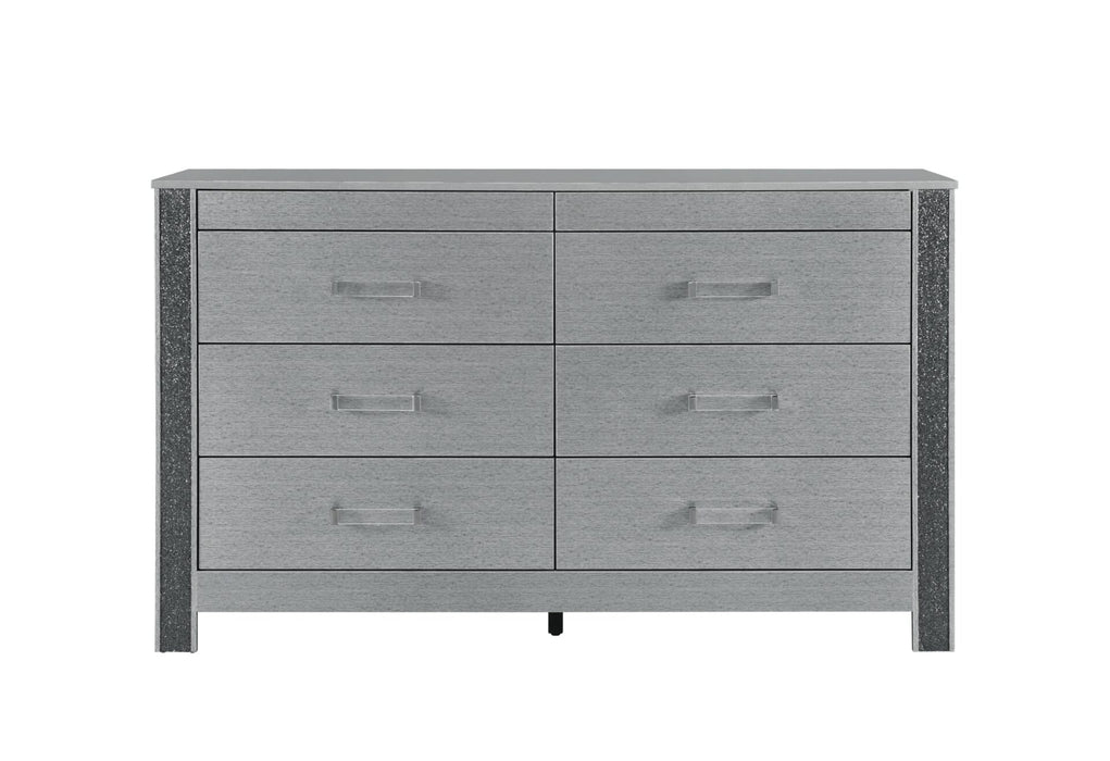 Logan Silver Dresser - Home Furniture And More (Brentwood, MD)