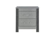 Logan Silver Nightstand - Home Furniture And More (Brentwood, MD)