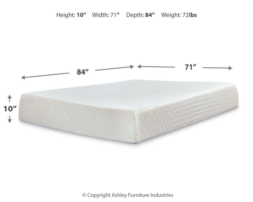 10 Inch Chime Memory Foam Mattress Set - Home Furniture And More (Brentwood, MD)
