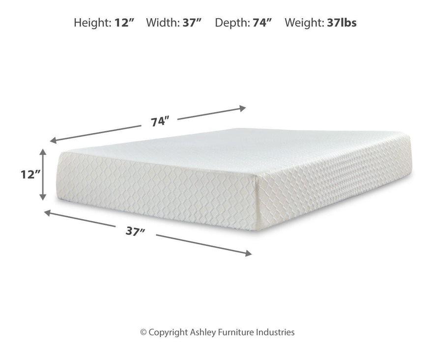 Chime 12 Inch Memory Foam Mattress in a Box - Home Furniture And More (Brentwood, MD)