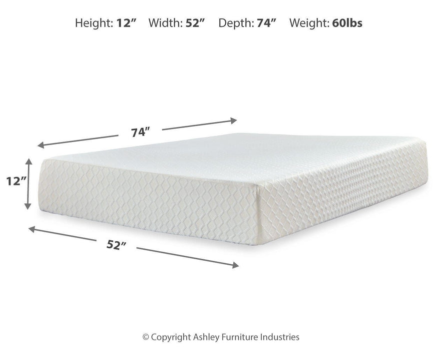 Chime 12 Inch Memory Foam Mattress in a Box - Home Furniture And More (Brentwood, MD)