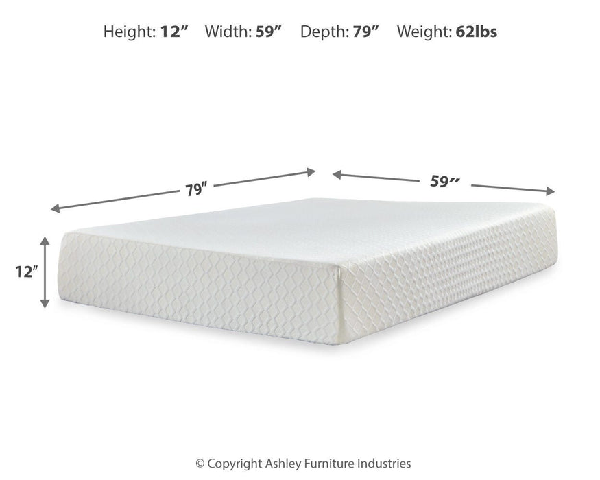 Chime 12 Inch Memory Foam Mattress in a Box - Home Furniture And More (Brentwood, MD)