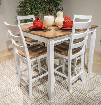 Gesthaven Counter Height Dining Table and 4 Barstools (Set of 5) - Home Furniture And More (Brentwood, MD)