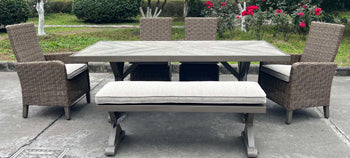 Laguna Heights Bench with Cushion - Home Furniture And More (Brentwood, MD)