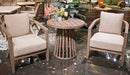 Joy Lagoon Outdoor Chairs with Cushions/Table (Set of 3) - Home Furniture And More (Brentwood, MD)