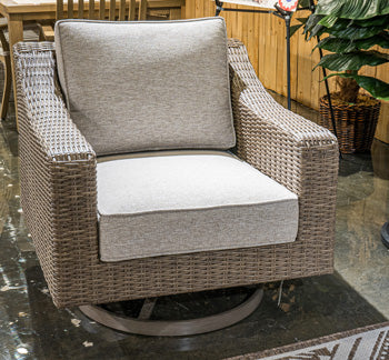 Laguna Heights Swivel Lounge with Cushion - Home Furniture And More (Brentwood, MD)